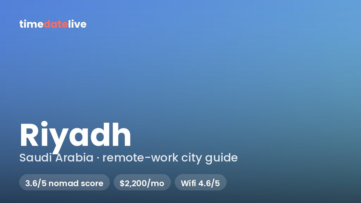 Time in Riyadh Right Now — Saudi Arabia Local Time